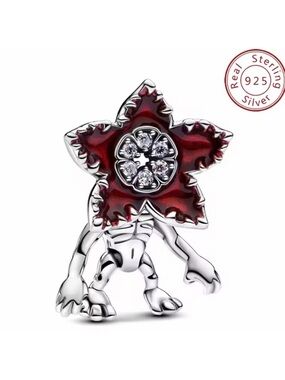 NWOT Stranger Things Demogorgon Charm Sterling Silver 925